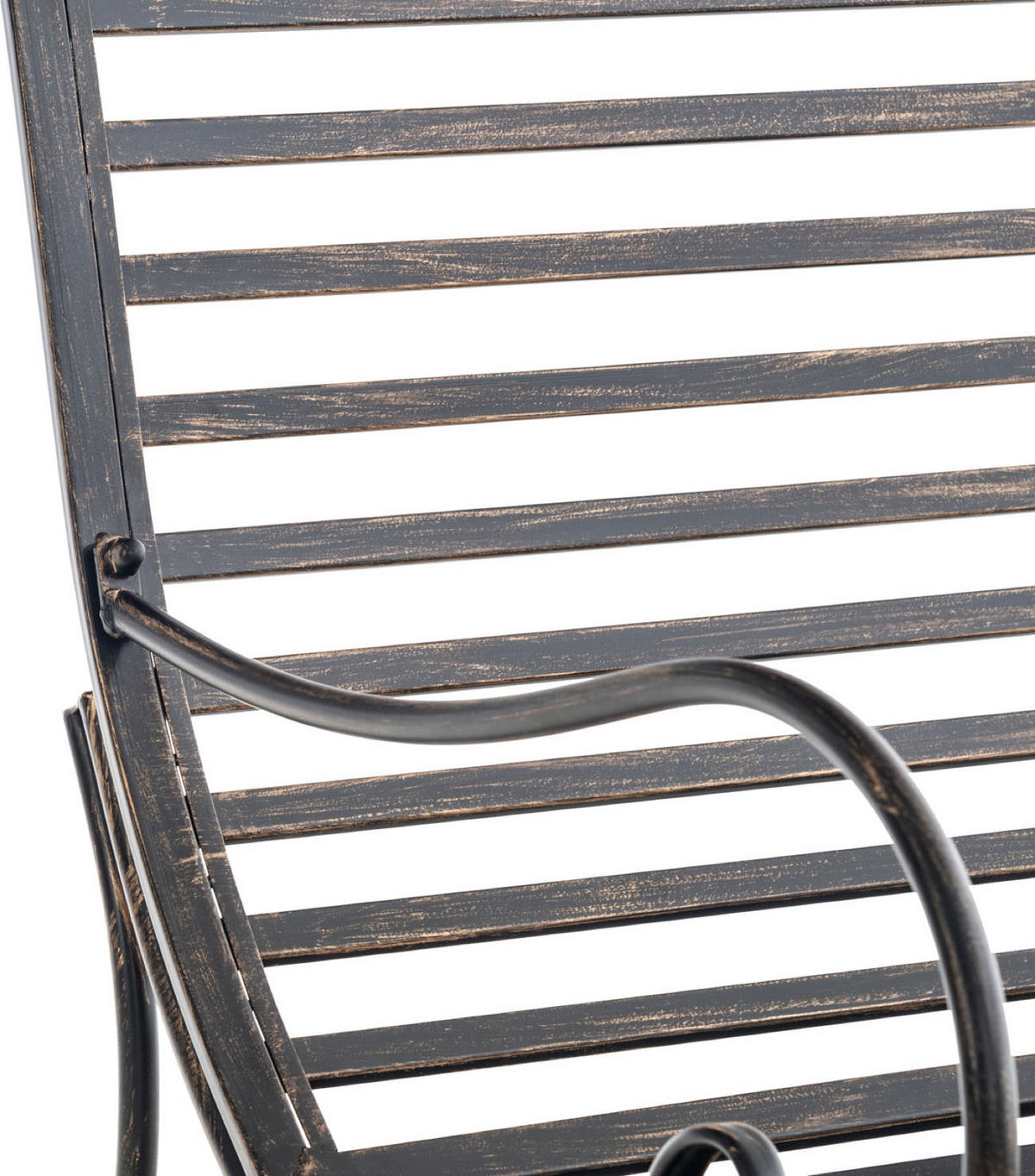 GARTENLIEGE Aurelle bronze - Braun, Metall (58/101/140cm) - TPFGarden