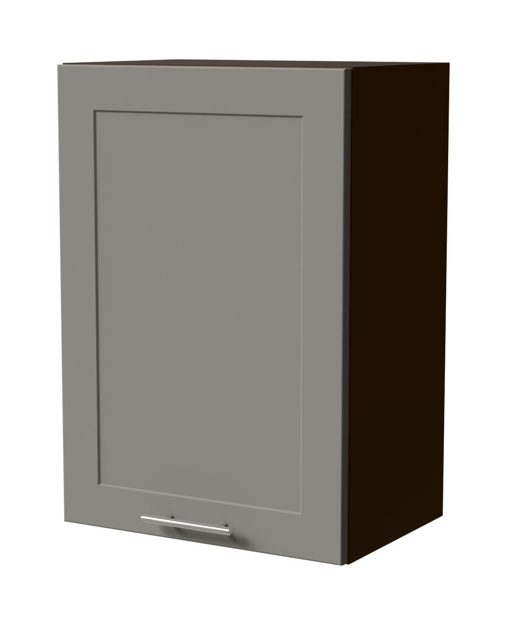 HÄNGESCHRANK Oslo W2/50 Lava / Dust Grey Matt 50 / 32,5 / 72cm - Dunkelgrau/Grau, Holz/Holzwerkstoff (50/72/32.5cm) - Feldmann-Wohnen
