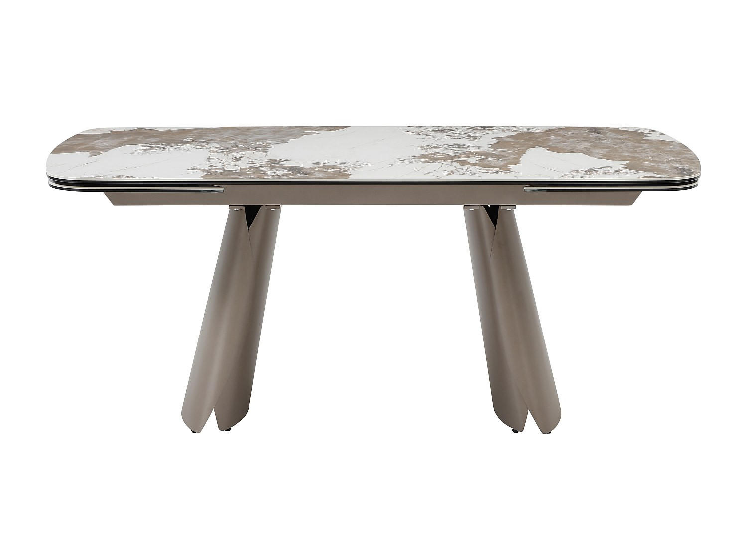 ESSTISCH - 6 Personen, 8 Personen, 10 Personen - Keramik, Glas - Grau, Weiß - FARUDI - Weiß/Grau, Glas/Keramik (90/220/75cm) - Vente-Unique