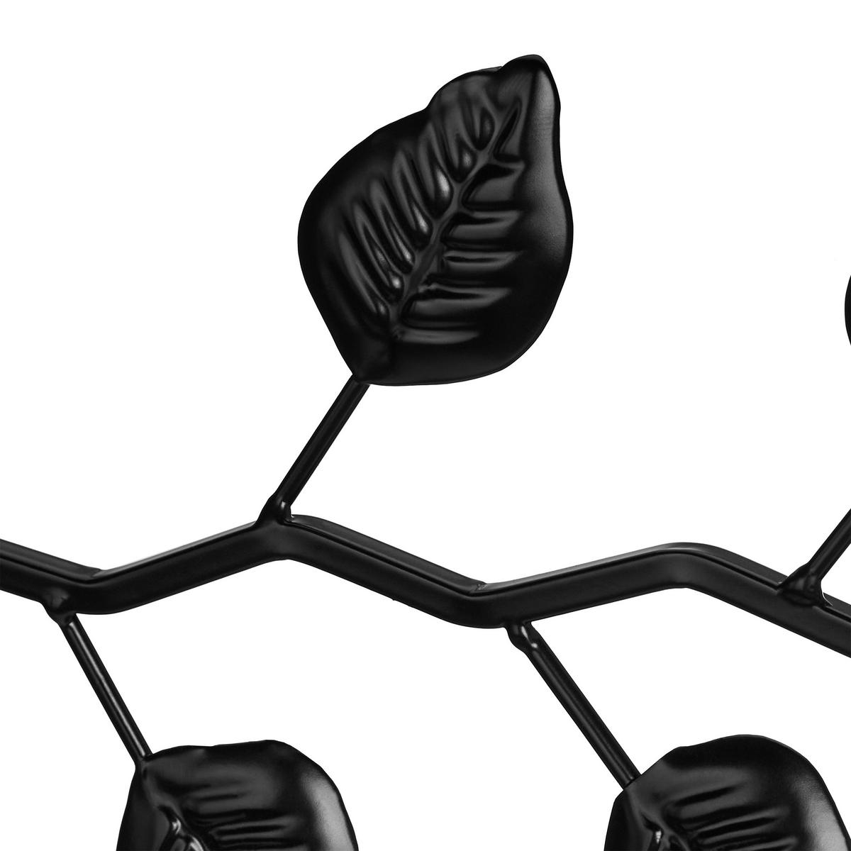 2XBLUMENAMPELHALTERUNG - Schwarz, Metall (29.5/30/2cm) - Relaxdays