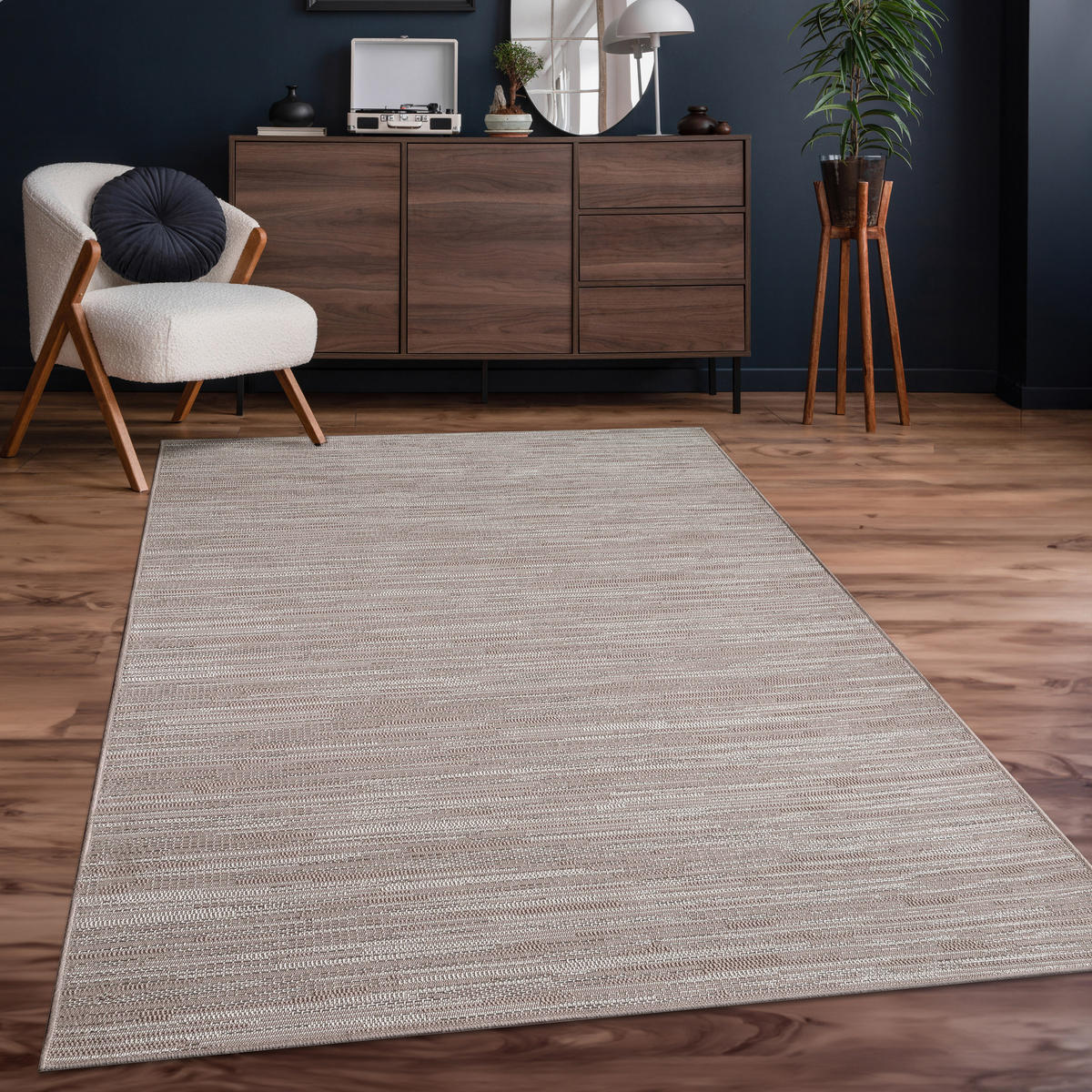 OUTDOORTEPPICH 150/150 cm Vermont 193 - Beige, Textil (150/150cm) - Paco Home