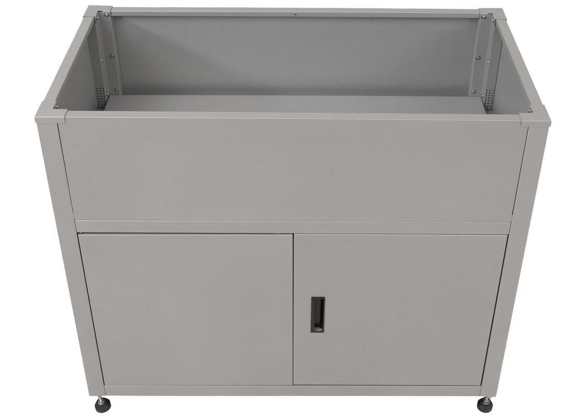 HOCHBEET 91x101x51cm Grau - Grau, Metall (101/91/51cm) - PROREGAL
