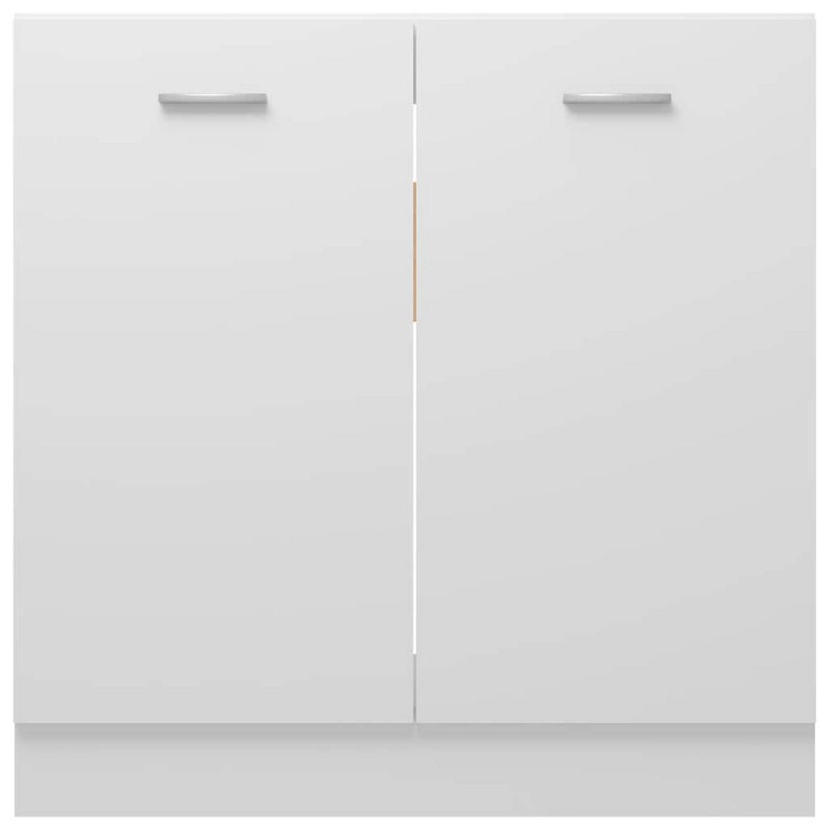 SPÜLENUNTERSCHRANK Lyon Weiß 80/46/81,5 Cm Holzwerkstoff - Weiß, Holz (80/46/80cm) - vidaXL