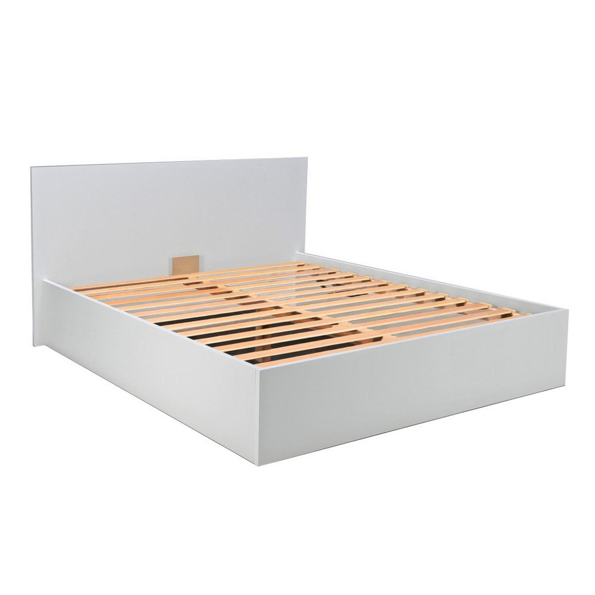 BETTKASTEN MADRID mit Lattenrost/ Bett 180x200 - Weiß - Weiß, Holzwerkstoff (180/200cm) - Weber Industries