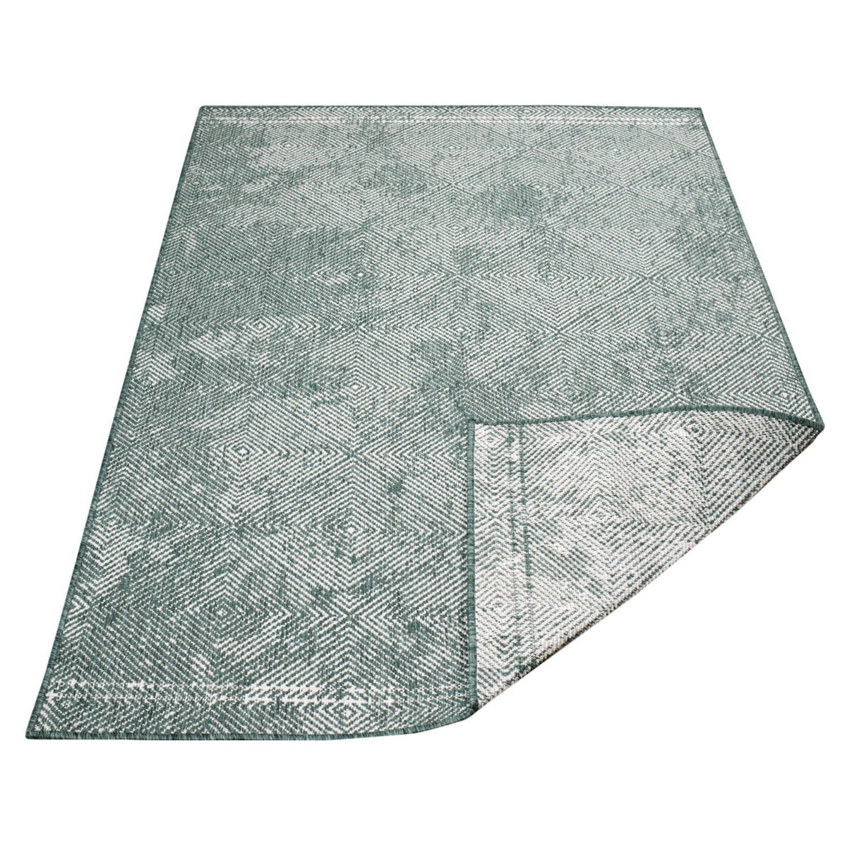 OUTDOOR-TEPPICH DuoRug 5845 Grün 200x290 cm - Grün, Textil (200/290cm) - carpet city