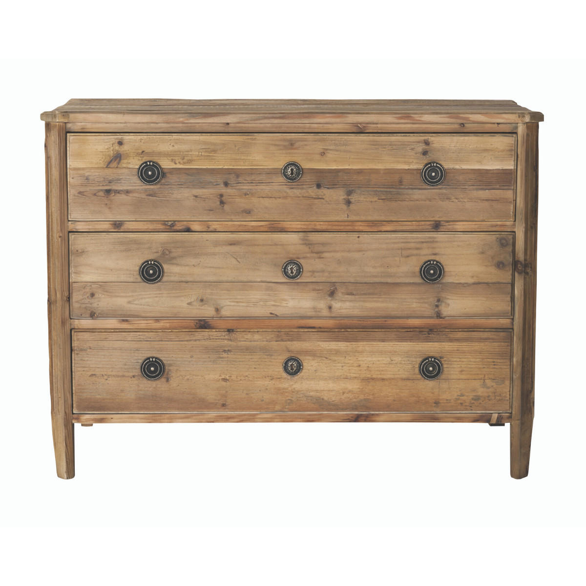 KOMMODE 3 Schubladen Sidonie - 107/50/80 cm - Eichefarben, Holz (50/80/107cm) - Signature