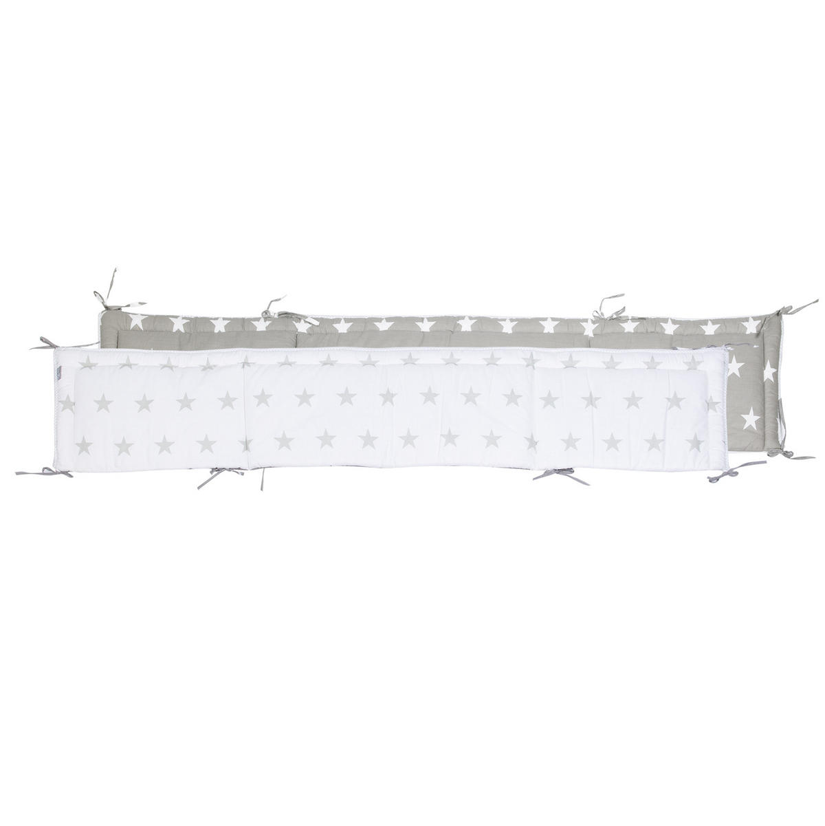 BABYBETT Sterne 2 70 x 140 cm inkl. Textilien - Weiß, Holzwerkstoff (70/140cm) - Roba