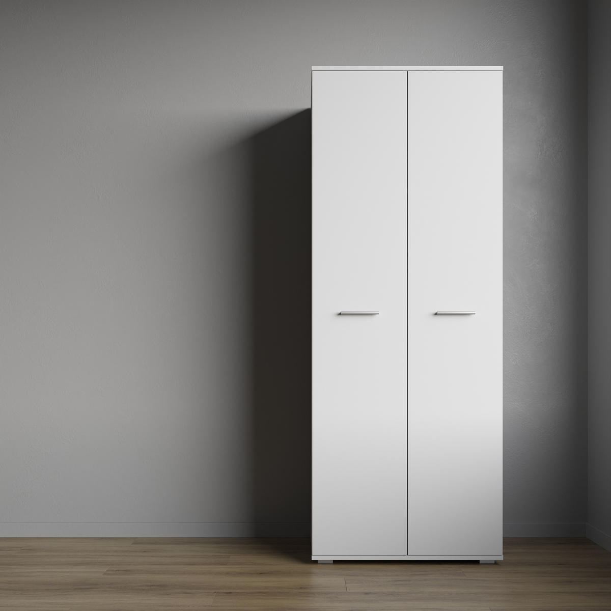 KLEIDERSCHRANK Weiß 69/180/49 - Weiß, Holzwerkstoff (69/180/49cm) - RAUMHIRSCH FURNITURE