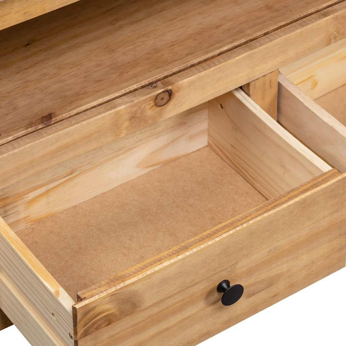 TV-ECKSCHRANK 93/49/49 Cm Massivholz Panama-Kiefer - Braun, Holz (93/49/49cm) - vidaXL