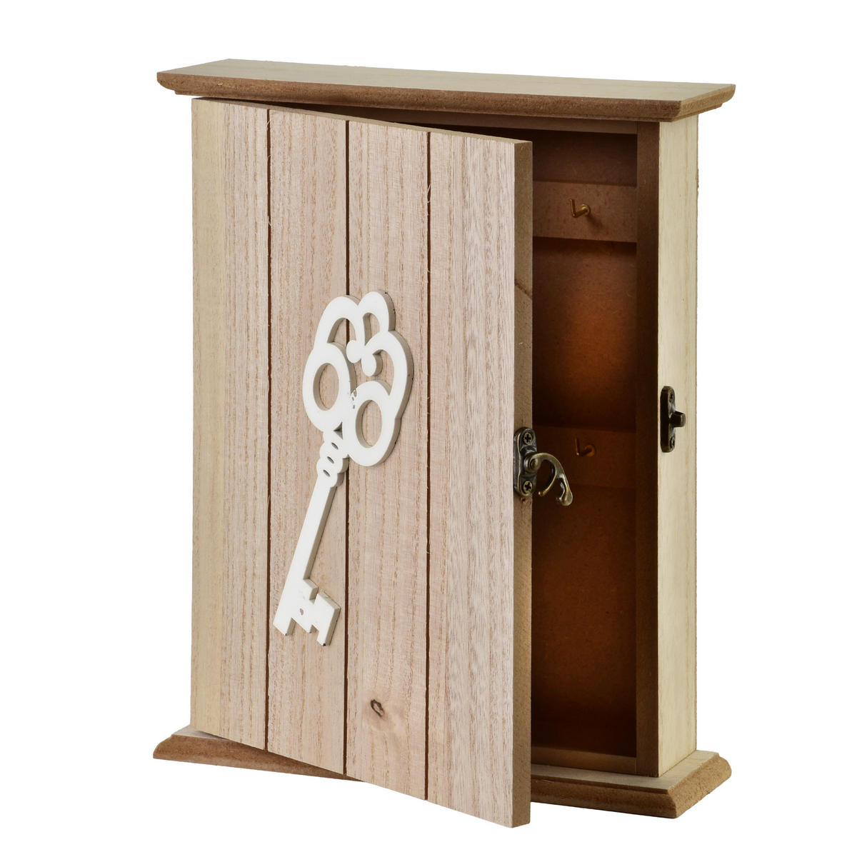 SCHLÜSSELKASTEN Stacy Braun 20/6/24.5 cm Holz - Braun, Holz (20/24.5/6cm) - Mondex