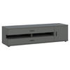 LOWBOARD Henley graphit grau 180 / 49,5 / 47,5cm - Graphitfarben/Schwarz, Holzwerkstoff/Kunststoff (180/47.5/49.5cm) - Feldmann-Wohnen