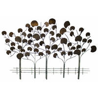 WANDDEKO Braun 113/76 cm - Braun, Metall (3.2/76/5cm) - KUNSTLOFT