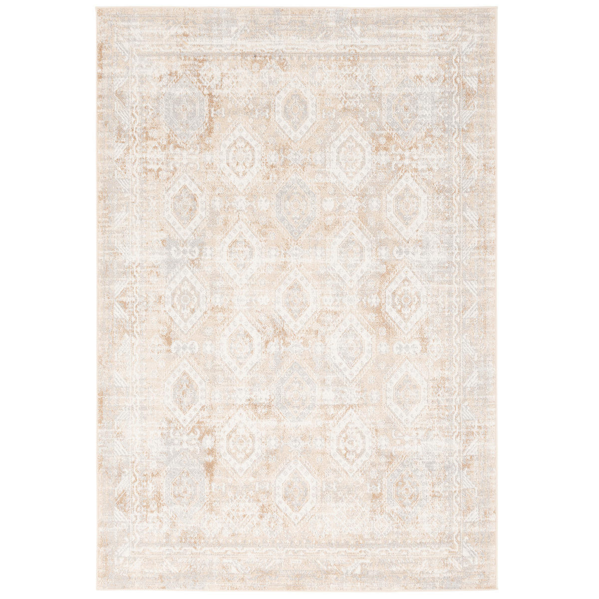 DESIGNER TEPPICH MODERNE ORIENT VINTAGE KLASSIK - Creme, Textil (80/150cm) - Pergamon