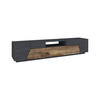 FERNSEHSCHRANK Ahorn, Schiefer 43/220/46 cm - Schieferfarben/Ahornfarben, Holzwerkstoff (220/46/43cm) - DMORA