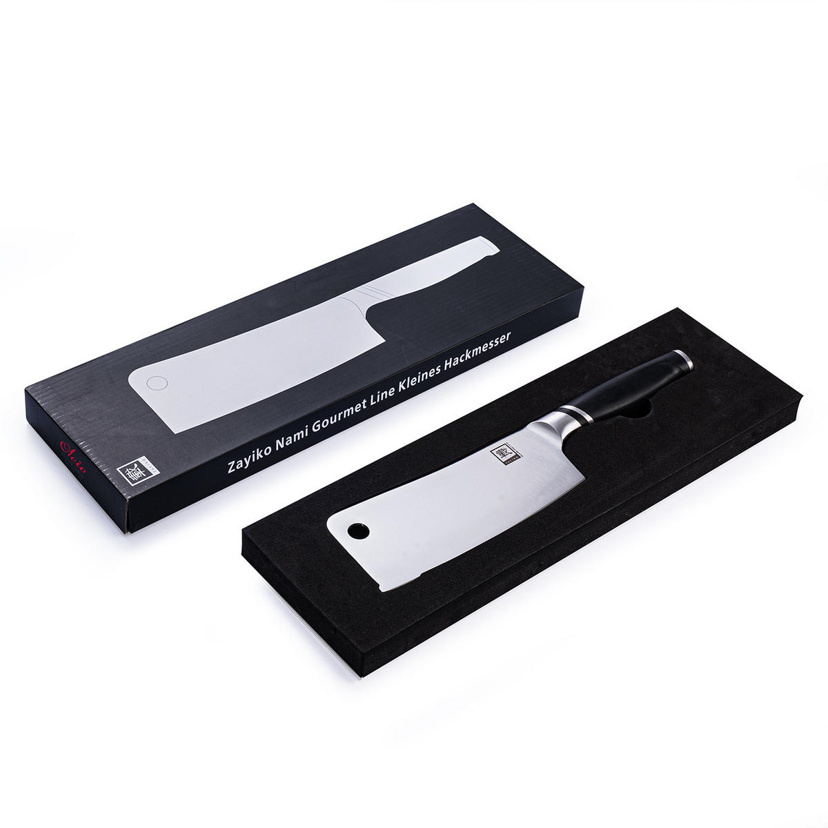 HACKMESSER 21 cm - Schwarz, Metall (31cm) - Zayiko