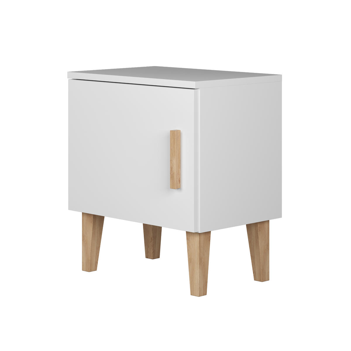 KINDER-NACHTTISCH Kubi 34/50/56 - Weiß, Holzwerkstoff (34/50/56cm) - Kocot Kids