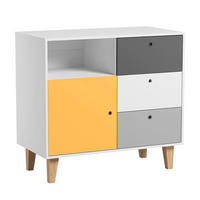 DJEČJA KOMODA žuta - žuta, drvni materijal (103.5/96.5/55cm) - Petits-meubles