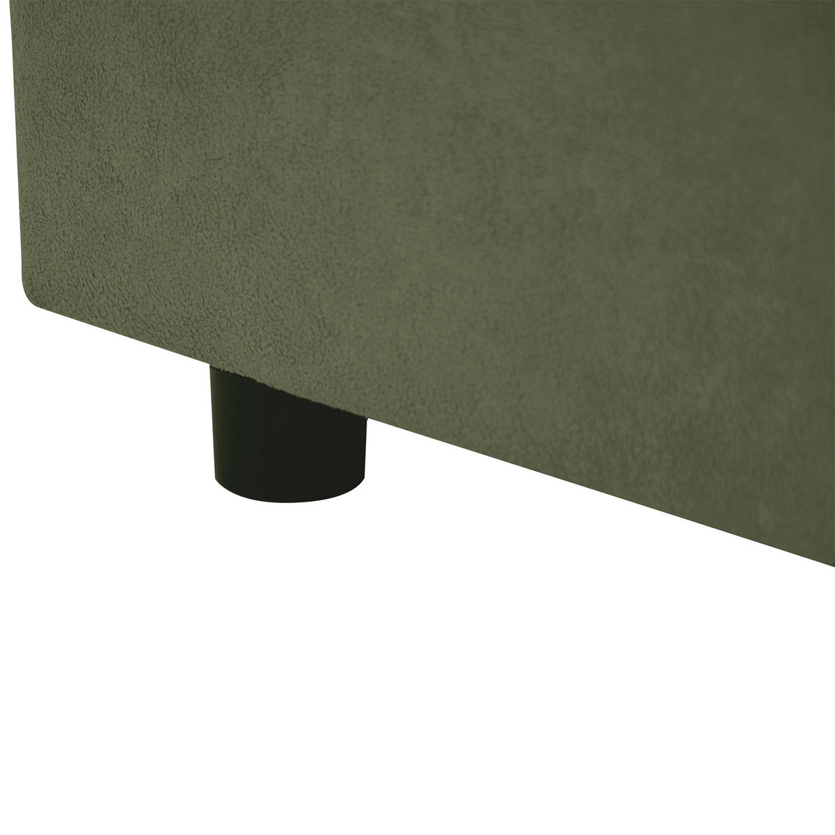 ECKSCHLAFSOFA Verona mit Bettkasten und universeller Ottomane 240 cm, Olivgrün - Olivgrün, Textil (240/148cm) - Beautysofa