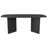 ESSTISCH PIANO Holzoptik Esche Schwarzgrau 190x100 cm - Schwarz, Holzwerkstoff (100/190/74.5cm) - Selsey