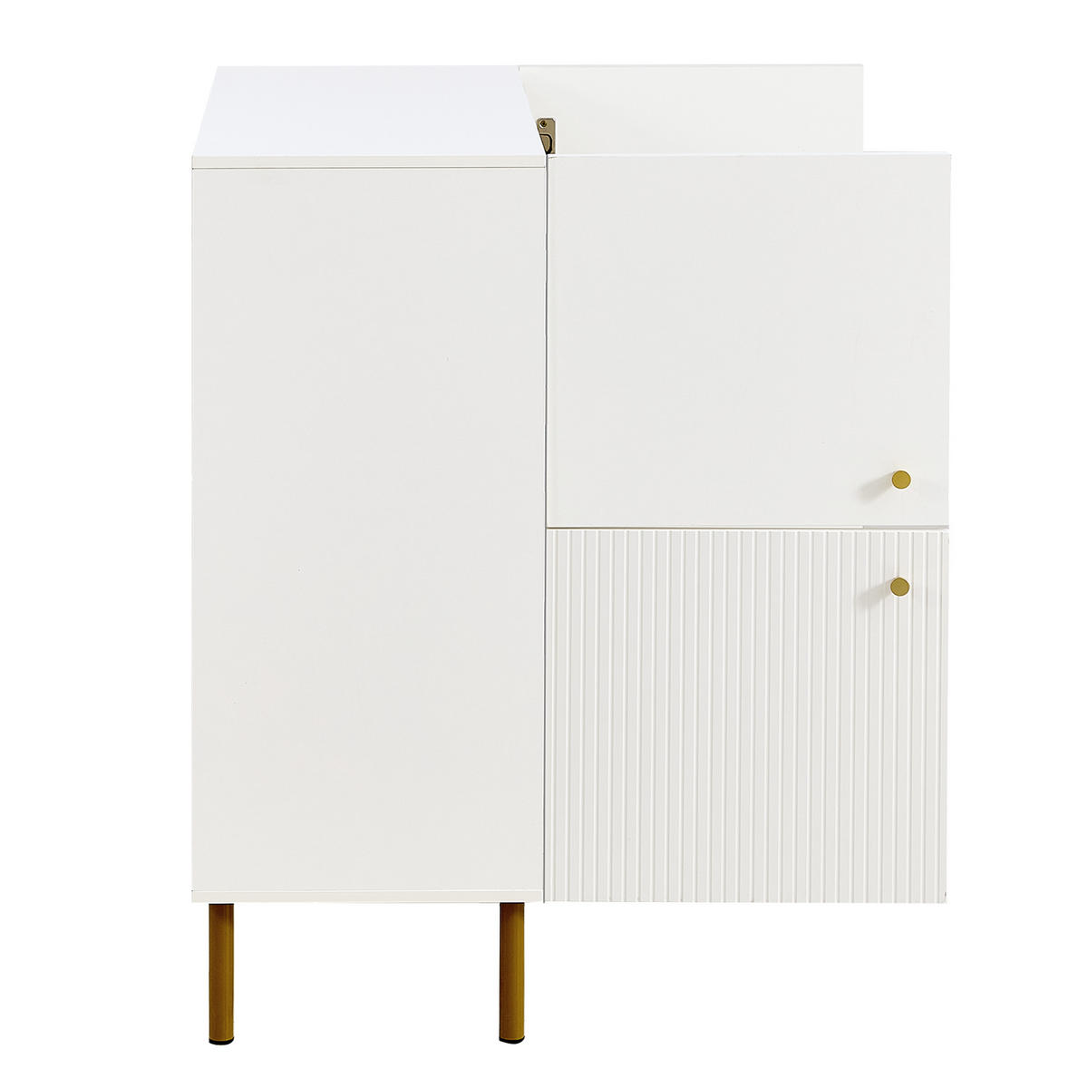 SIDEBOARD Weiß 80/36/90 cm - Weiß, Holzwerkstoff (80/90/36cm) - PANGIVO