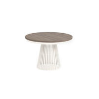 ESSTISCH Cone Bis - Sandfarben/Kaschmir, Holzwerkstoff/Metall (120/120/76cm) - Meblini