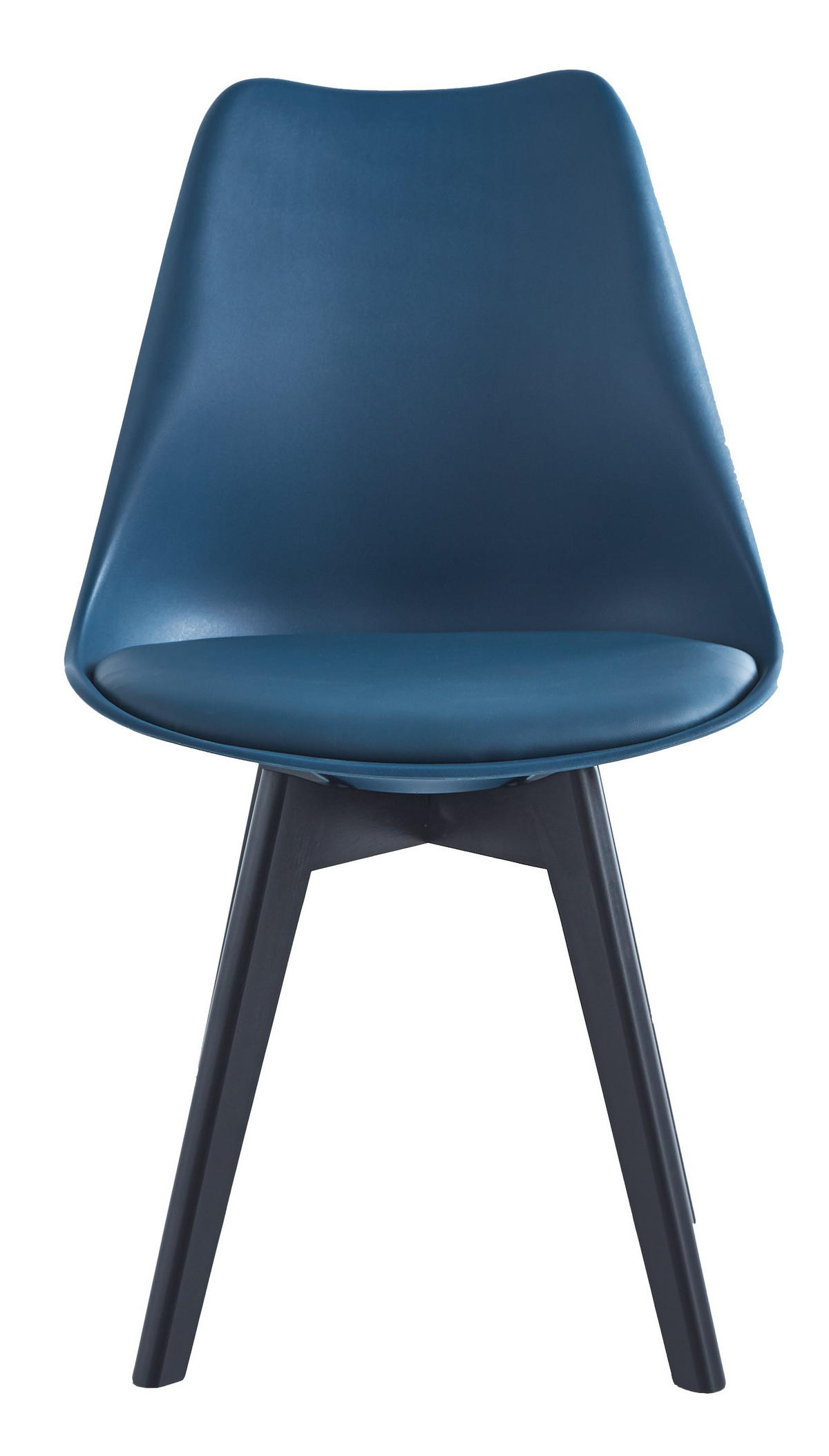 STUHL 4er-Set Polypropylen Blau - Blau, Kunststoff (49/84/53cm) - Nordlys