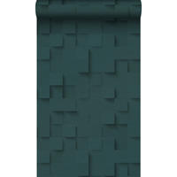 TAPETE 3D-Würfel 50 x 900 cm - Blau, Papier (50/900cm) - Origin Wallcoverings