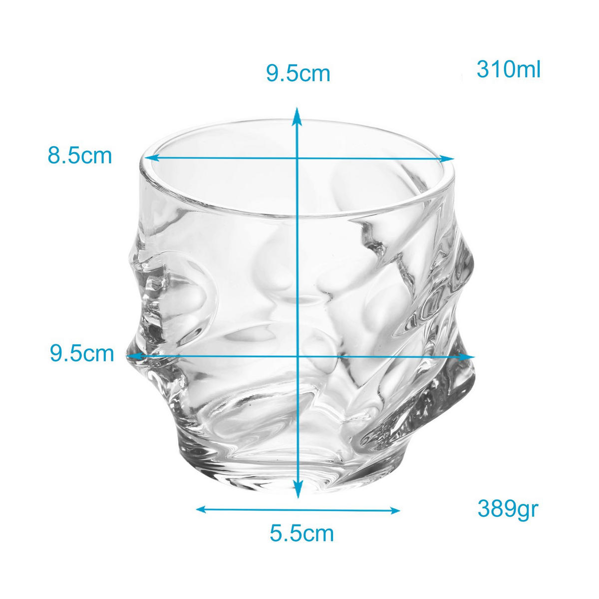 WHISKY GLAS Set (2-tlg.) - Transparent, Glas (0.3L) - Intirilife