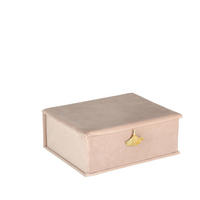 SCHMUCKKÄSTCHEN Gingo - Hellrosa, Textil (16.7/8/21.7cm) - home&you