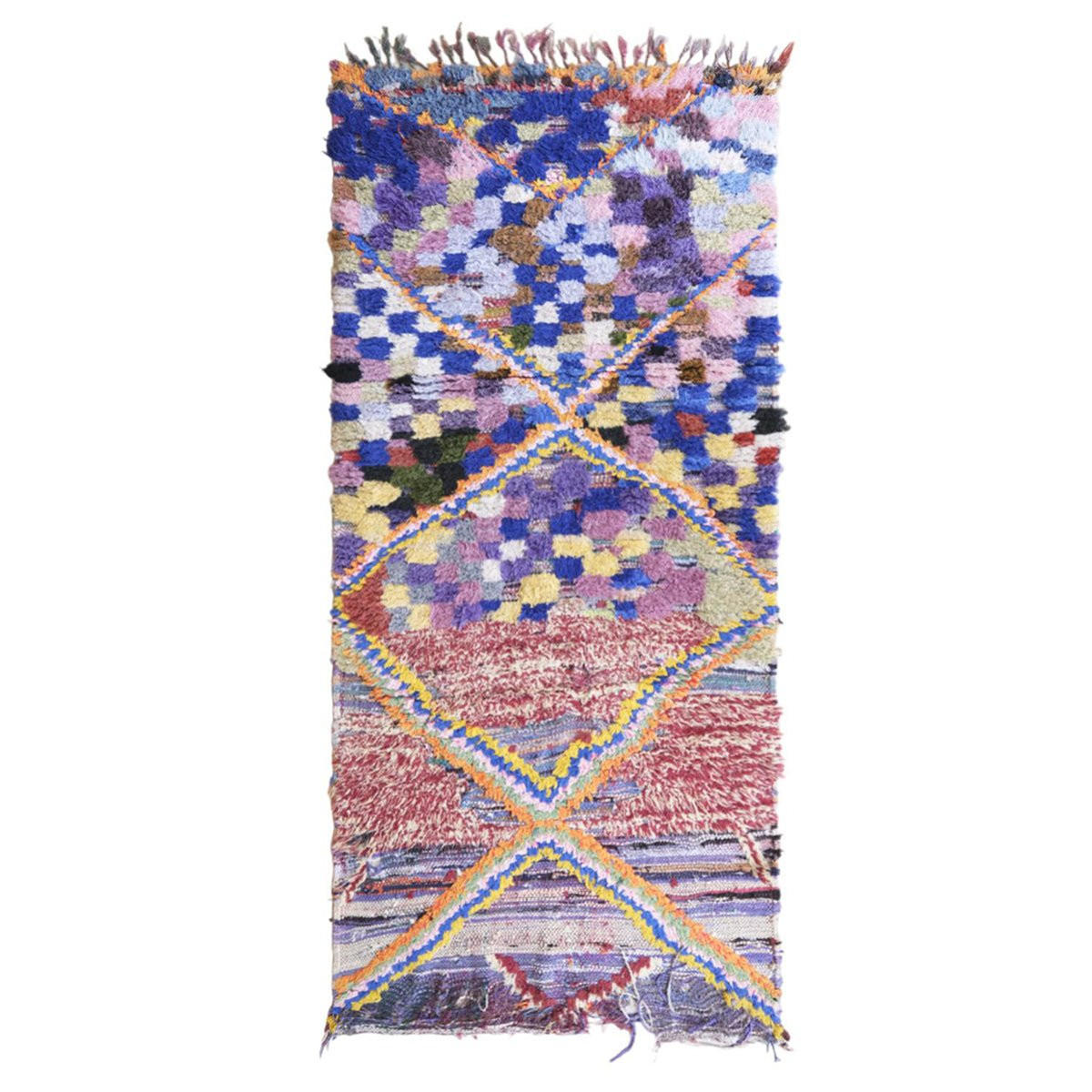 BERBERTEPPICH aus reiner Wolle 102x 218 cm - Multicolor, Naturmaterialien (102/218cm) - AFK Living