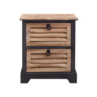 NACHTTISCH Schwarz 27/40/45 cm - Schwarz, Holz (27/45/40cm) - Mobili Rebecca