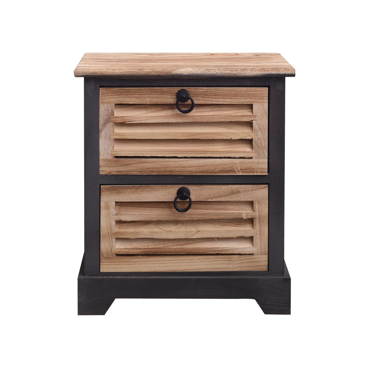 NACHTTISCH Schwarz 27/40/45 cm - Schwarz, Holz (27/45/40cm) - Mobili Rebecca