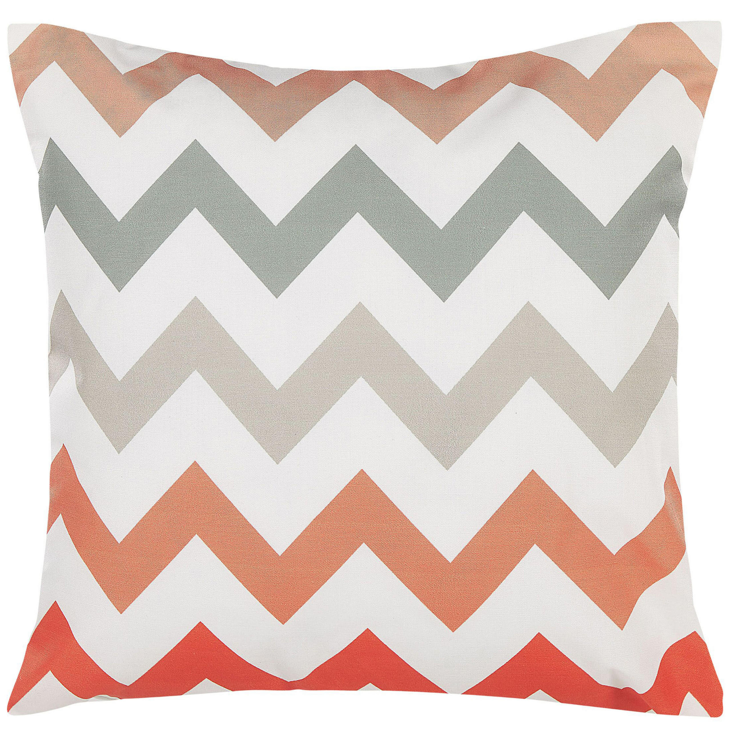 GARTENKISSEN Bunt Lagaro - Rot/Weiß, Textil (45/45cm) - Beliani
