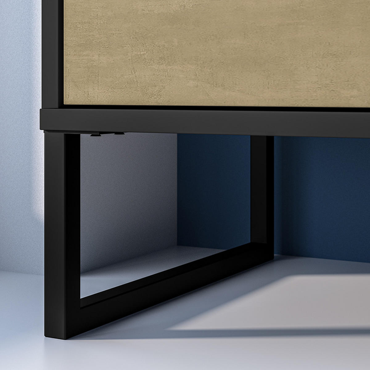 JUGENDZIMMER-SET 3-TLG. Casper-131 - Schwarz, Holzwerkstoff (140/190/40cm) - Lomado