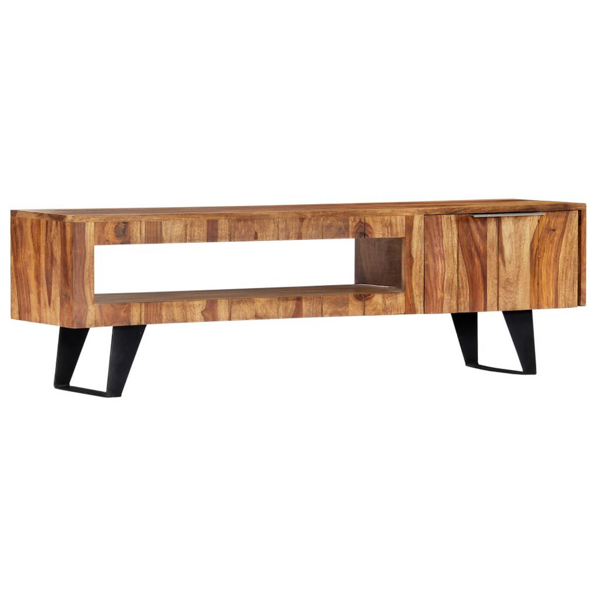 TV-SCHRANK 140/30/40 Cm Massivholz Akazie - Braun, Holz (40/140/30cm) - vidaXL
