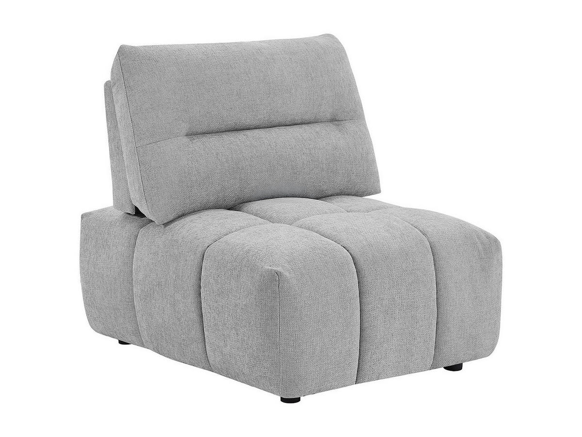SESSEL mit gerader Rückenlehne - 1 Person - Stoff - Hellgrau - - Hellgrau, Textil (86/93/123cm) - Vente-Unique