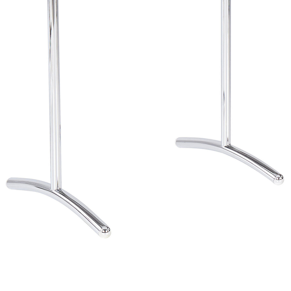 HANDTUCHSTÄNDER Stahl silber 51 x 91 cm Yopal - Silberfarben, Metall (51/91/37cm) - Beliani