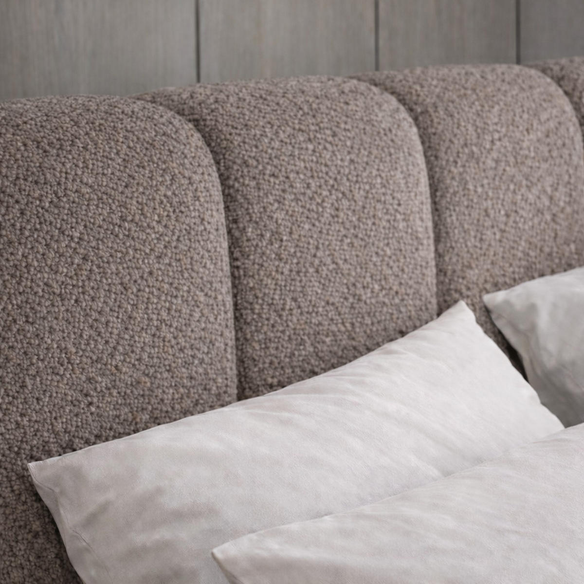 POLSTERBETT CLOUDY mit Bettkasten 180x200,Doppelbett,Lattenrost,Boxspringbett-Optik,ohne Matratze,Schlafzimmer-Taupe - Taupe, Holz (180/200cm) - Furnistar