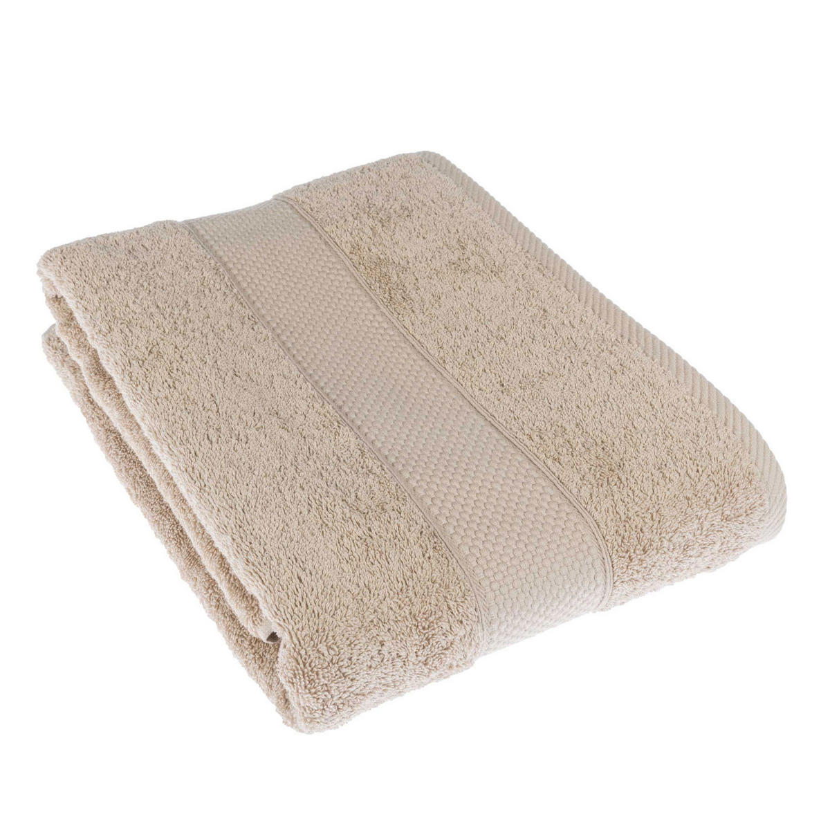 BADETUCH Essential beige 100/150 cm - Beige, Textil (100/150cm) - Homescapes