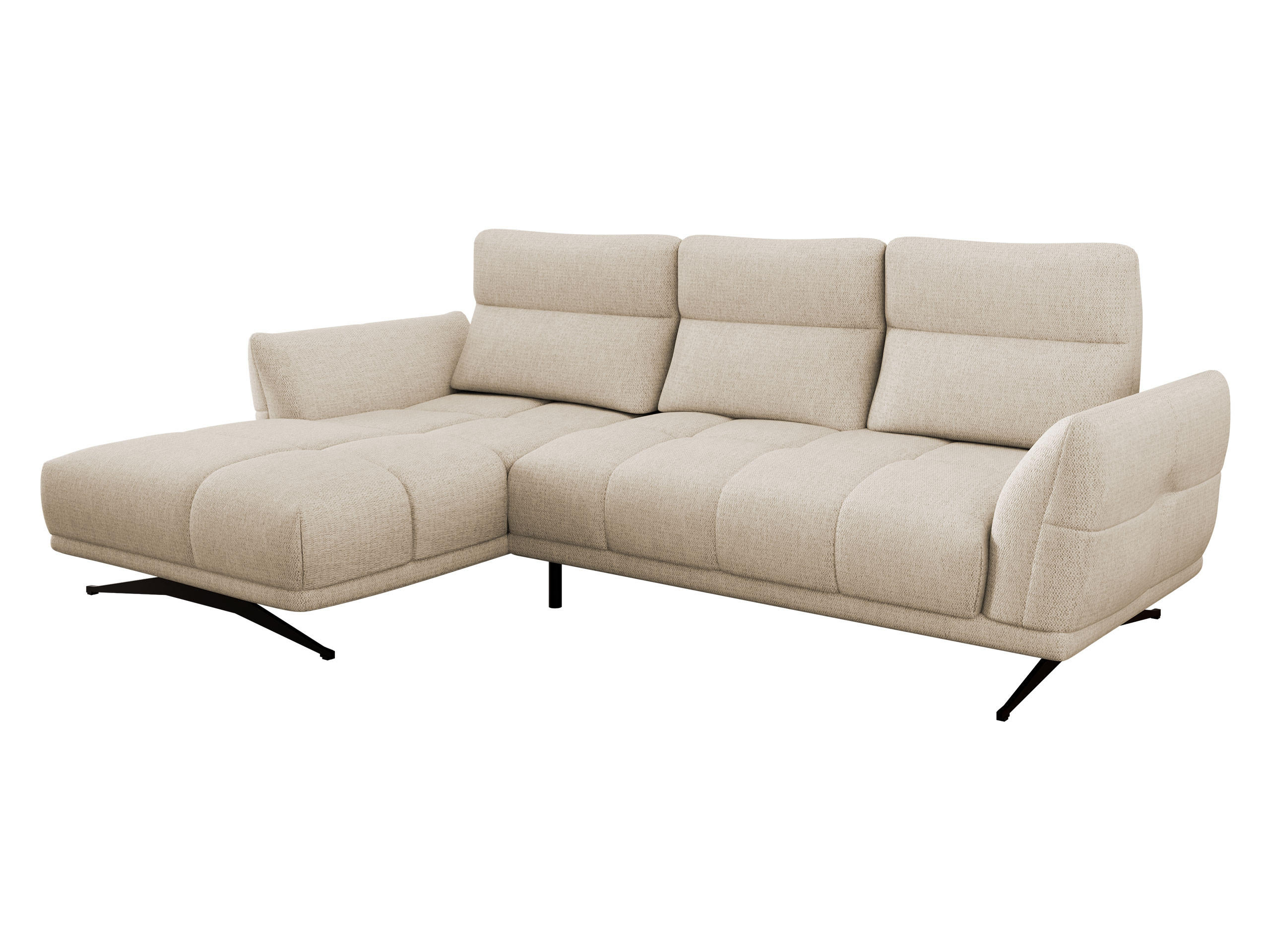 Mirjan24 Ecksofa Creme 298x195 cm