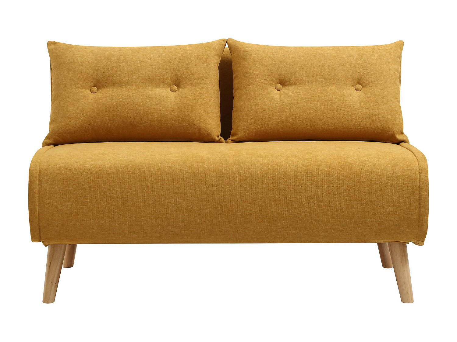 Vente-Unique Schlafsofa Dunkelgelb 120x74x74 cm