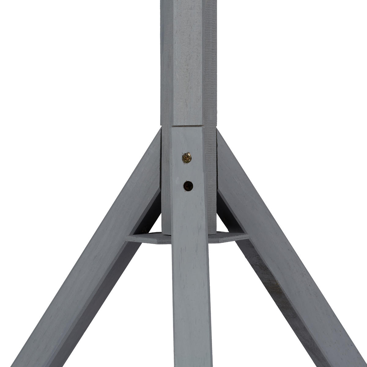 VOGELFUTTERHAUS - Grau, Holz (62/120/55cm) - Relaxdays