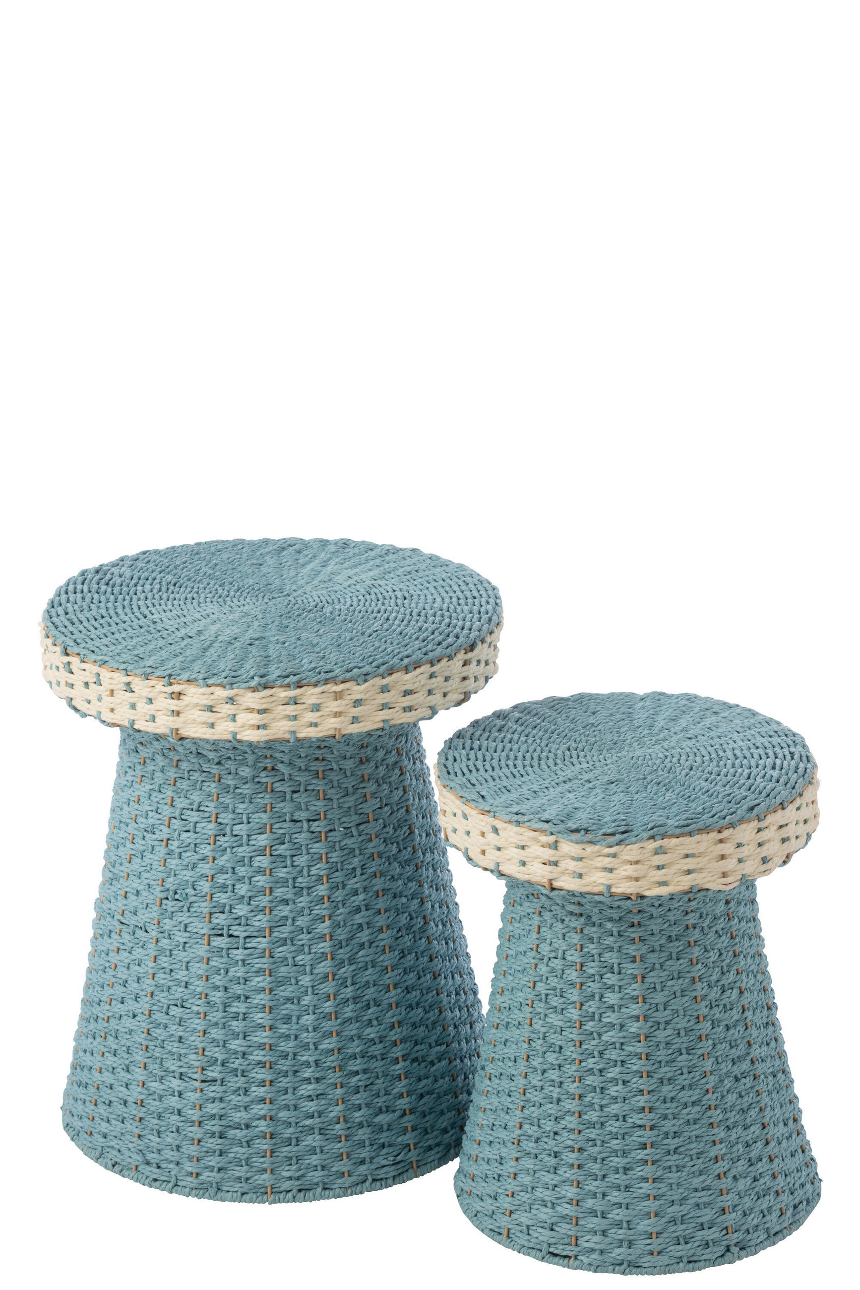 BEISTELLTISCH HB Blau - Blau, Papier (39/39/46cm) - J-Line