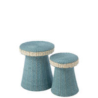 BEISTELLTISCH HB Blau - Blau, Papier (39/39/46cm) - J-Line
