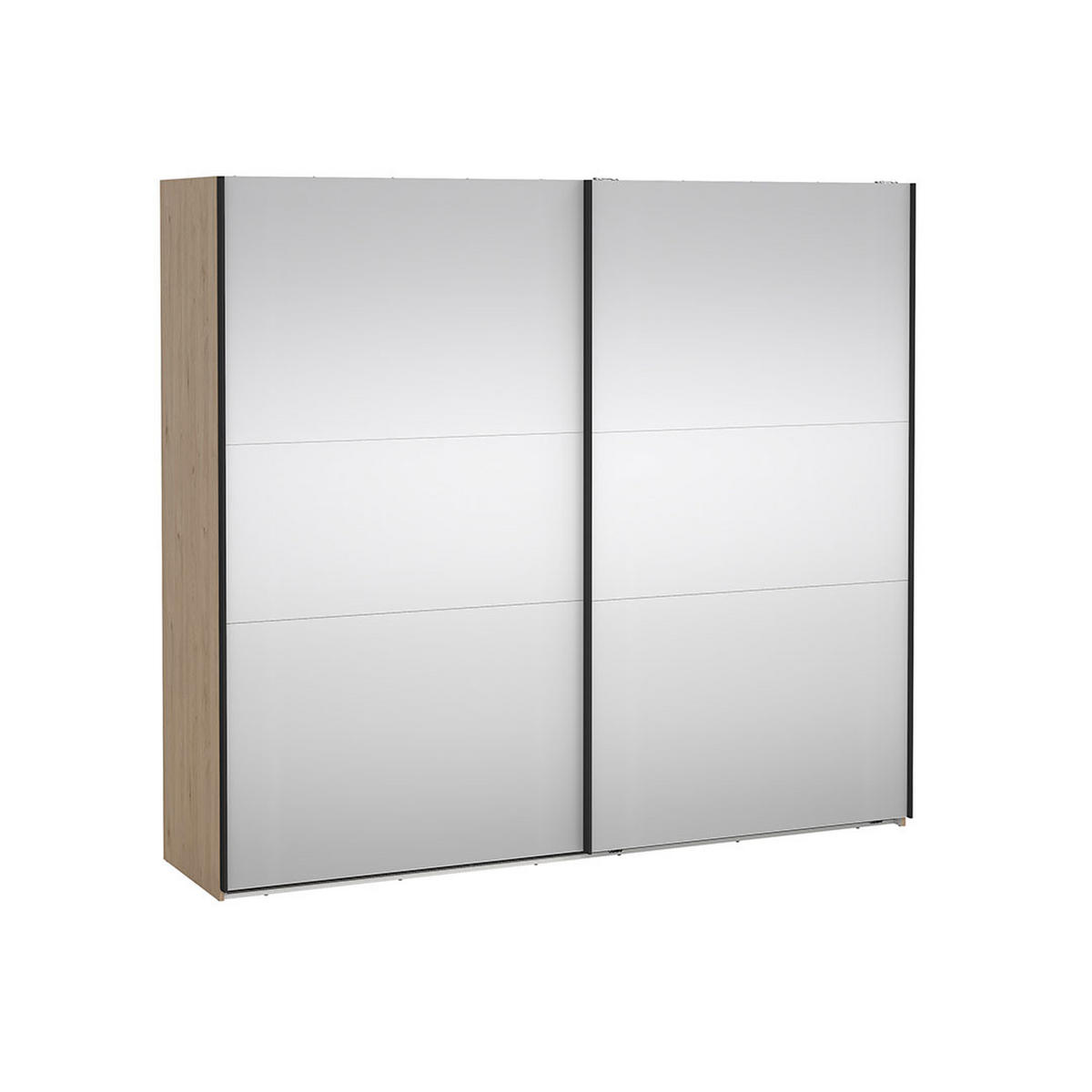 SCHIEBETÜRENSCHRANK, Como, Eiche, Holzwerkstoff, 244 x 67 x 221 cm - Eichefarben, Holzwerkstoff (244/221/67cm) - ebuy24