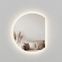 OGLINDA de baie cu LED-uri 100/83 cm - transparent, sticlă (100/83/2.5cm) - EMKE