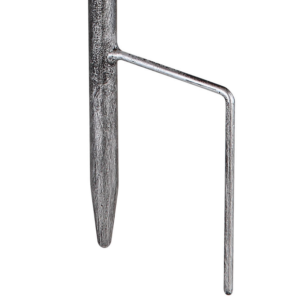 LED AUSSENLEUCHTE Solarleuchte Silber - Silberfarben, Metall (13/4.5/53cm) - Globo Lighting