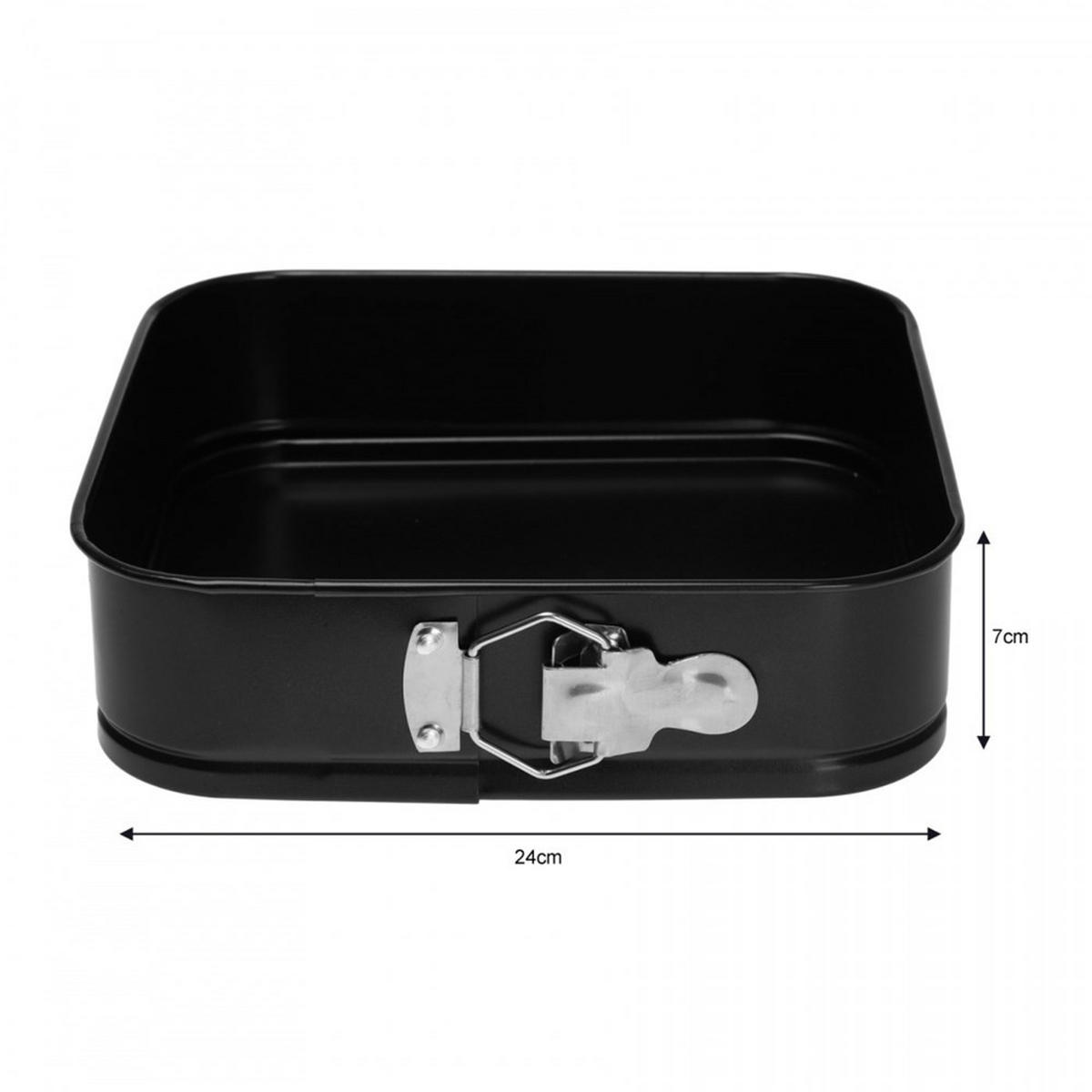 BACKFORM Schwarz 24/24/6.8 cm KH1539 - Schwarz, Metall (24/6.8/24cm) - Kinghoff 