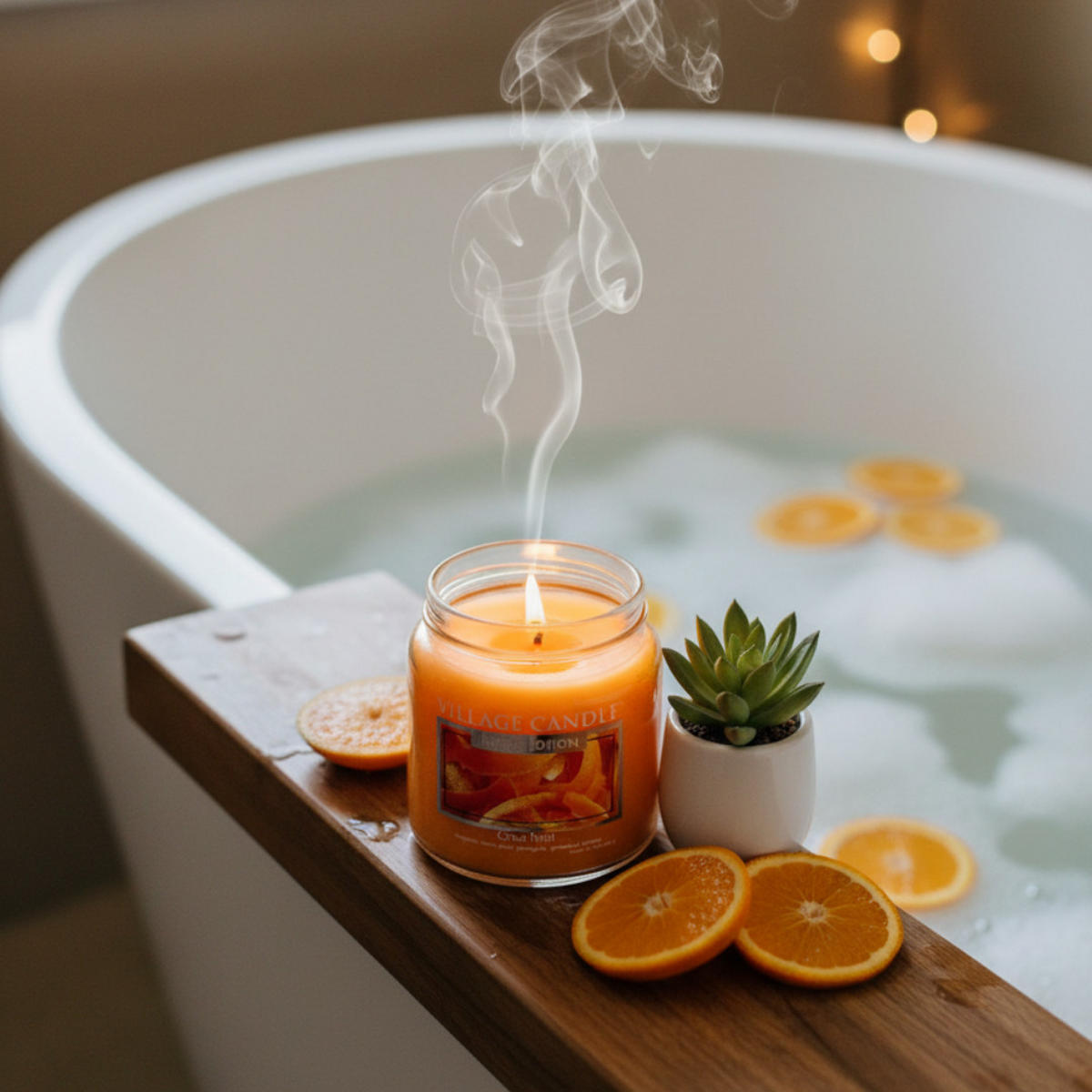 DUFTKERZE Citrus Twist Orange Glas 398 g 1 Docht Zitrus - Orange, Glas (12cm) - Village Candle