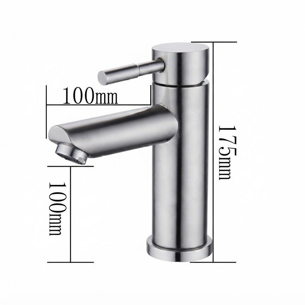 BADEZIMMERARMATUR, 17,5 x 14 cm, silber - Silberfarben, Metall (26/5.5/20cm) - Vallsero